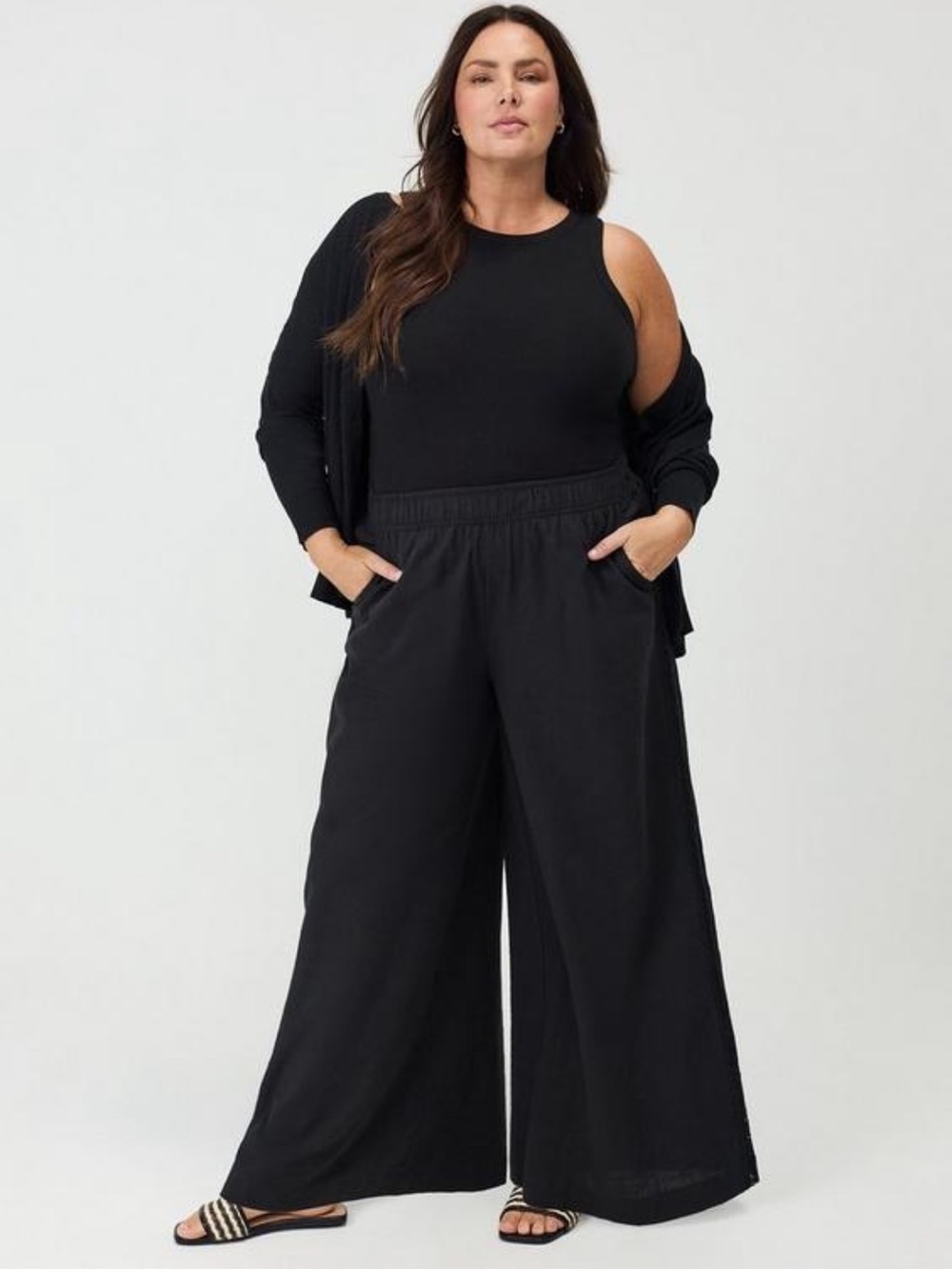 NWT Torrid Pull On Crochet Wide Leg Pants